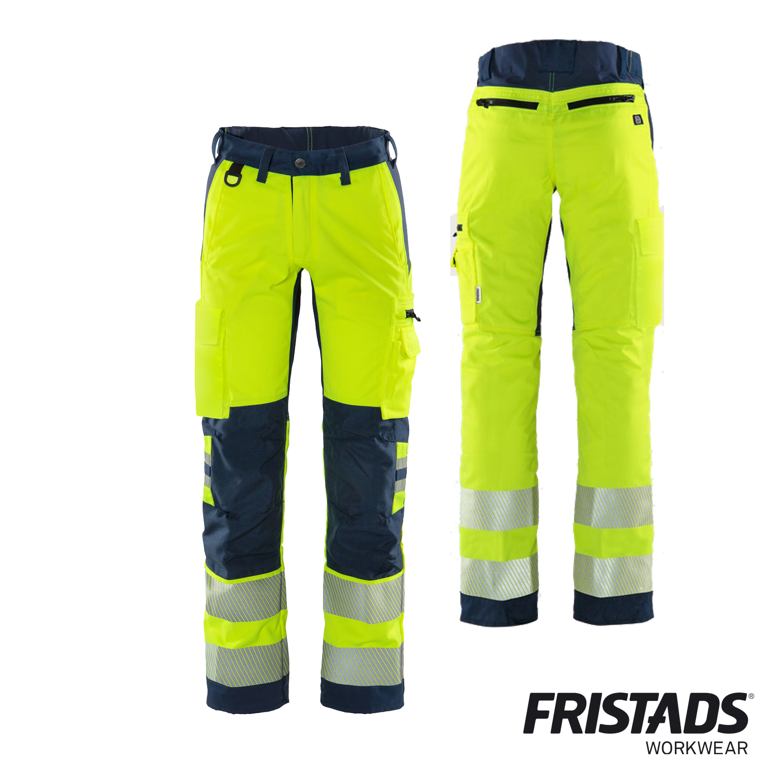Fristads High Vis Stretch-Hose 2712 PLU | Warnschutzhose Kl.2 – Bild 2