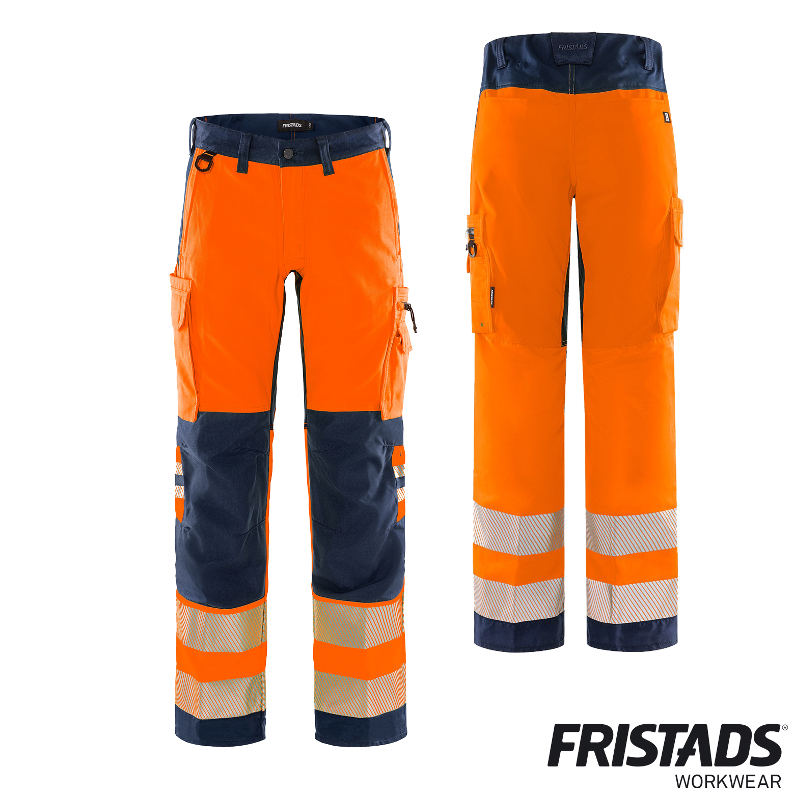 Fristads High Vis Stretch-Hose 2712 PLU | Warnschutzhose Kl.2 – Bild 4