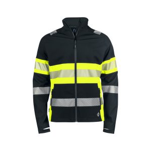 Funktionsjacke EN ISO 20471 Klasse 1 | Wind- und wasserdichte Warnschutzjacke