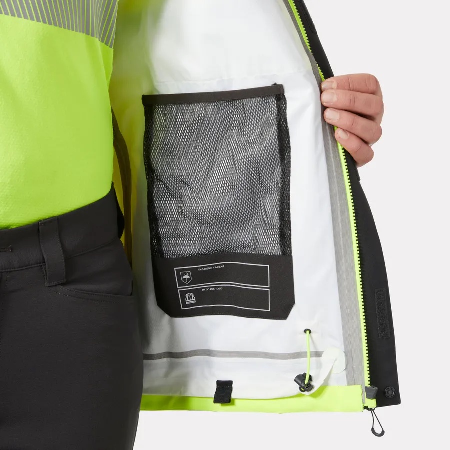 Helly Hansen ICU Hi Vis Shelljacke 71172 | wasserdicht – Bild 7