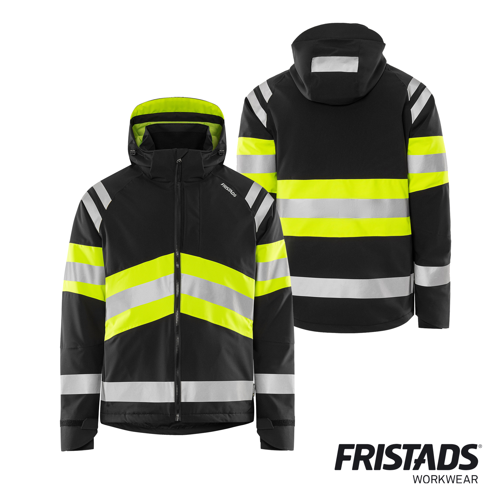 Fristads High Vis Green Stretch-Winterjacke Kl. 1, 4685 GLPS