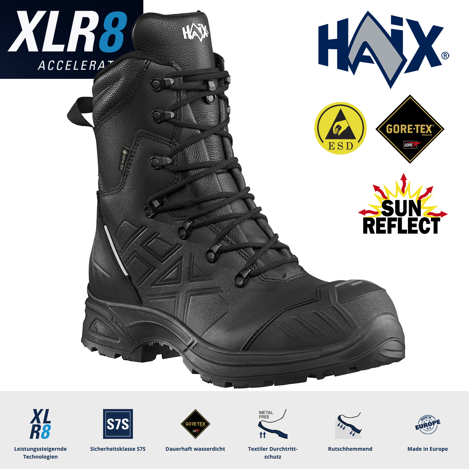 HAIX AIRPOWER XR 830 GTX | S7 Sicherheitsschuh | Haix Socken GRATIS – Bild 2